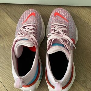 Nike Women's Pink and Red Sneakers